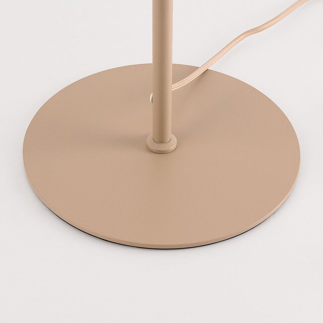 Lampadaire Oia avec abat-jour en lin - beige