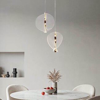 Suspension Luminex avec LED dimmable à 3 niveaux - or
