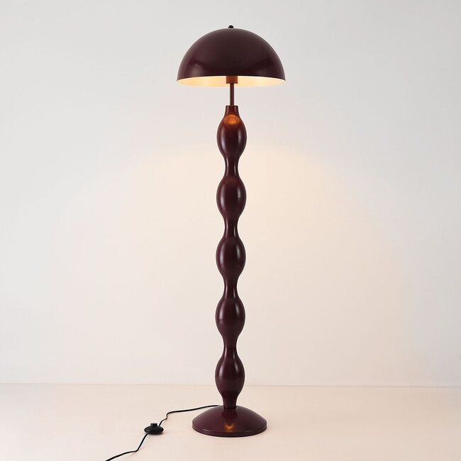 Lampadaire design Mura burgundy (rouge foncé) en métal