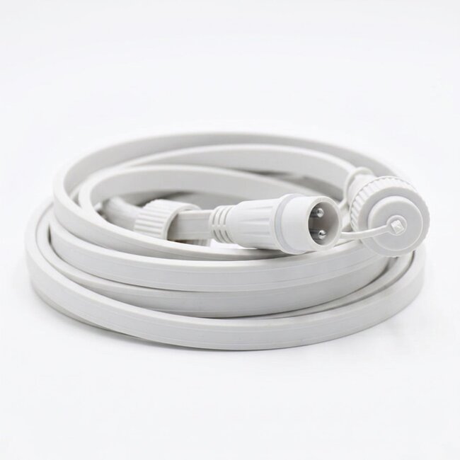 Intermédiaire de rallonge pour guirlande guinguette raccordable en blanc
