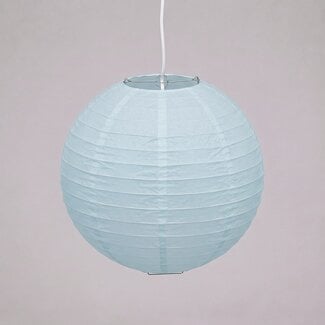 Lampion en nylon bleu clair pour l'extérieur