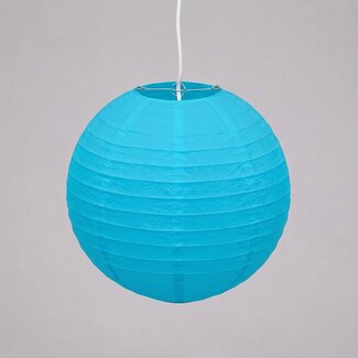 Lampion en nylon bleu pour l'extérieur