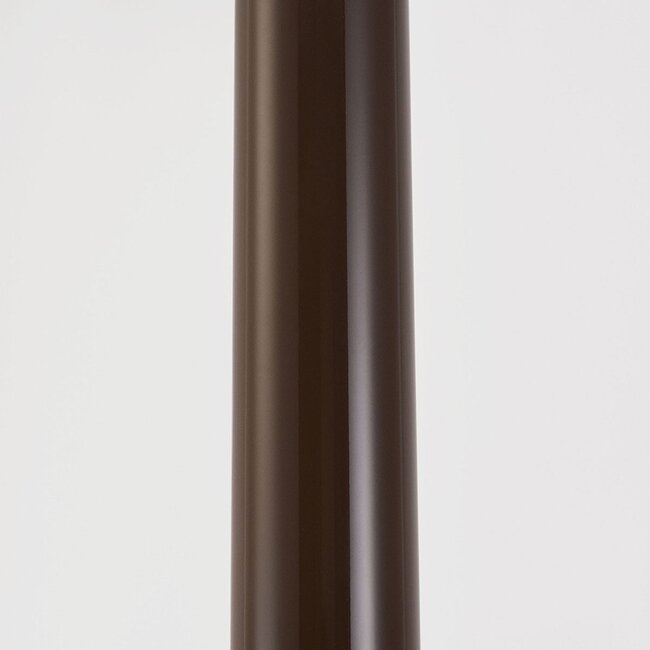 Lampadaire champignon Alexi en métal brun