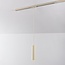 Suspension tube Simon beige pour éclairage sur rail monophasé