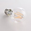 Ampoule LED à filament E27 avec capteur crépusculaire 4,5 W, transparente, 2700 K, Ø60 mm