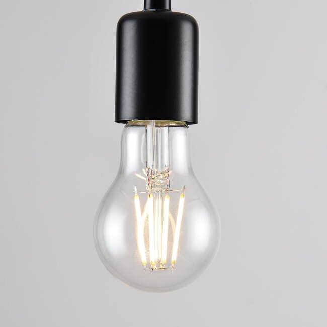 Ampoule LED à filament E27 avec capteur crépusculaire 4,5 W, transparente, 2700 K, Ø60 mm