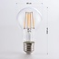 Ampoule LED à filament E27 avec capteur crépusculaire 4,5 W, transparente, 2700 K, Ø60 mm