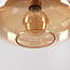 Suspension Trinidad 3 lumières à verre ambré en beige