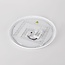 Plafonnier Nardia à LED intégrée, variable sur 3 niveaux Ø39 cm en beige à accent bois