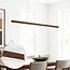 Suspension Elan dimmable à 3 étapes, aspect bois foncé, avec LED intégrée