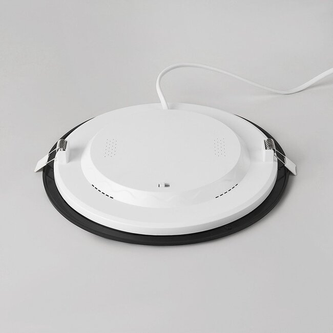 Spot encastrable LED rond 18W à température de couleur réglable - Ø225mm noir