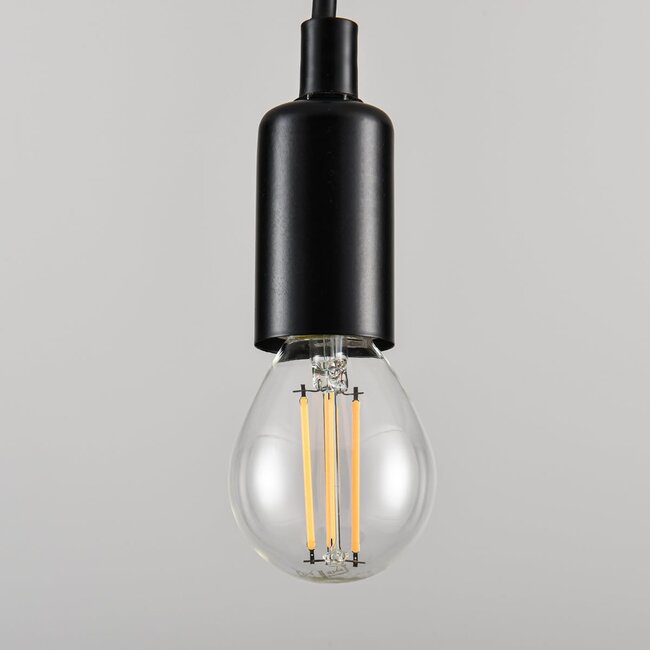 E14 ampoule à filament LED dimmable à 3 étapes Ø45 avec verre clair 4,5W 2700K
