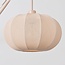 Applique murale réglable Flera - abat-jour rond en tissu beige