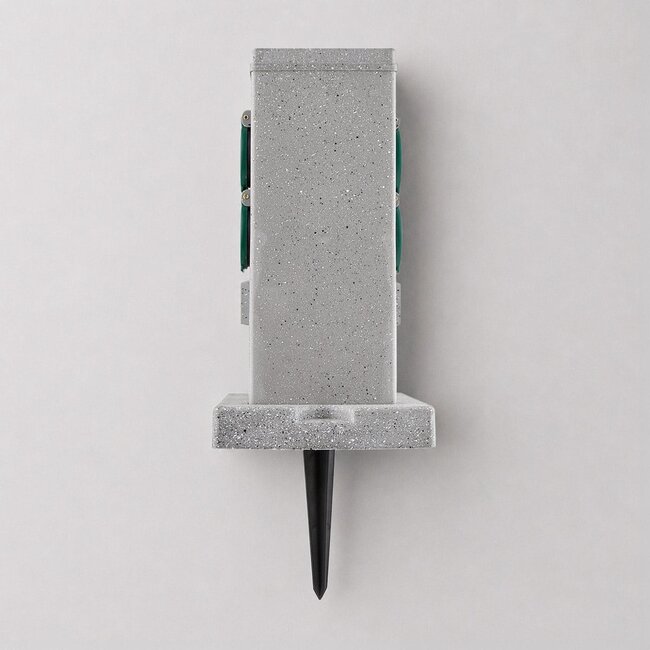Prise extérieure Smart Wifi 4 voies IP44 - aspect pierre