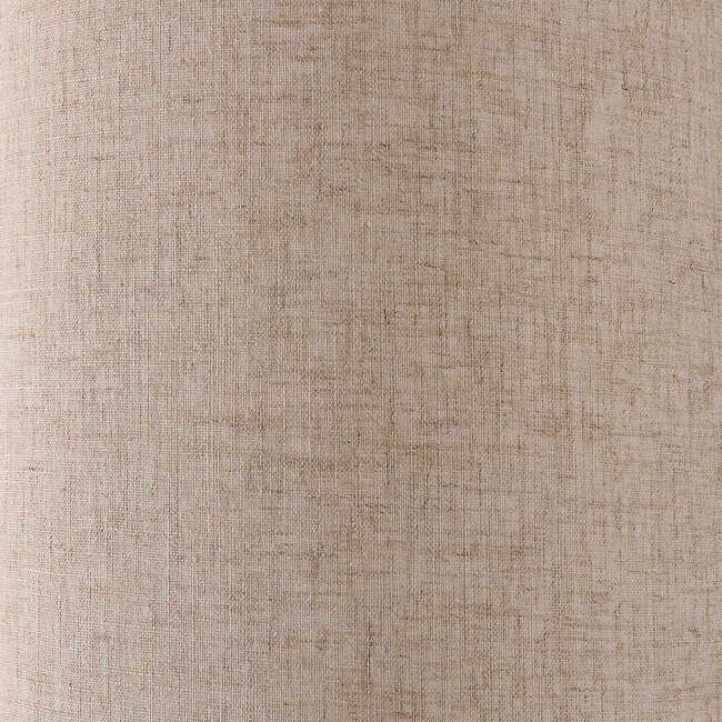 Lampadaire Liera avec abat-jour en lin et pied en bois