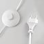 Lampadaire Misja à abat-jour et pied en tissu brun