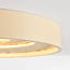 Plafonnier dimmable à 3 étapes Cercul avec LED intégrée et effet pierre - beige