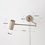 Applique murale Brino avec bras réglable - beige sable
