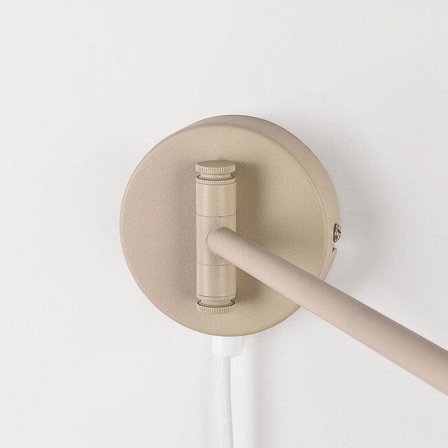Applique murale Brino avec bras réglable - beige sable