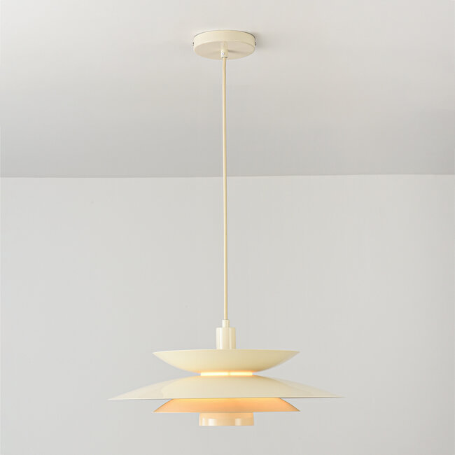 Suspension Alvra en beige brillant