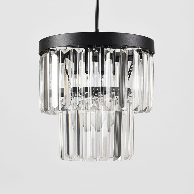 Suspension 3 lumières Kristos avec cristaux de verre