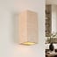 Applique murale Brody aspect travertin - up & down