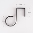 Lot de 5 clips de suspension noirs pour Guirlande guinguettes et guirlandes lumineuses