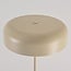 Lampadaire Arlie avec pied aspect travertin - beige