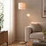 Lampadaire Savanna avec liseuse réglable - beige