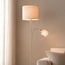 Lampadaire Savanna avec liseuse réglable - beige