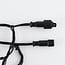 Rideau lumineux raccordable noir | 2 m | 300 LED | 2200K scintillant | caoutchouc