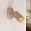 Spot mural Blaze avec spot nervuré - beige sable