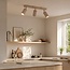 Plafonnier Blaze avec 3 spots nervurés et orientables - beige sable