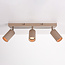 Plafonnier Blaze avec 3 spots nervurés et orientables - beige sable