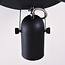 Spot de plafond moderne 3 lumières Houston - noir mat et chrome