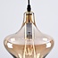 Lampe suspendue à 1 lumière Trinidad avec verre ambré - variante 3