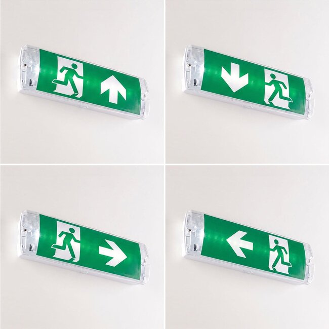 Luminaire de secours 3 watts avec abat-jour transparent, série OTG-KL