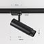 Kit rail monophasé de 1,5 mètre et spots Jazz, noir