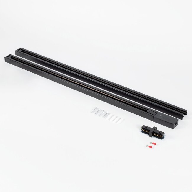Système de rails moderne monophasés de 1,5 mètre avec spots Jolie - plafonnier