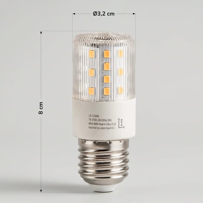 Ampoule LED E27 compacte 7W, 2700K - dimmable