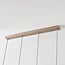 Suspension Frida beige avec verre nervuré, 4 lumières