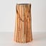 Lampe de table solaire Carola en bois avec poignée - dimmable
