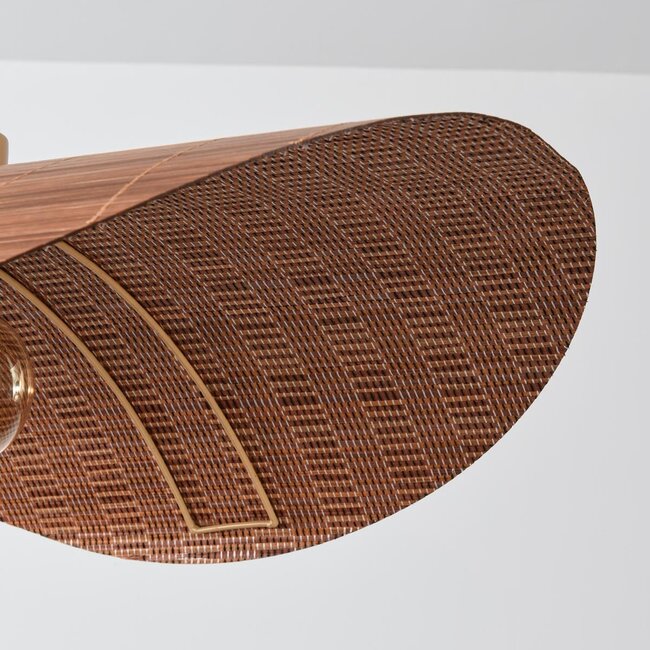 Suspension Roses en bambou tressé - marron