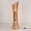 Lampadaire Floris en bambou tressé - naturel