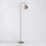 Lampadaire Kodee beige avec verre ambré