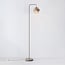 Lampadaire Kodee beige avec verre ambré