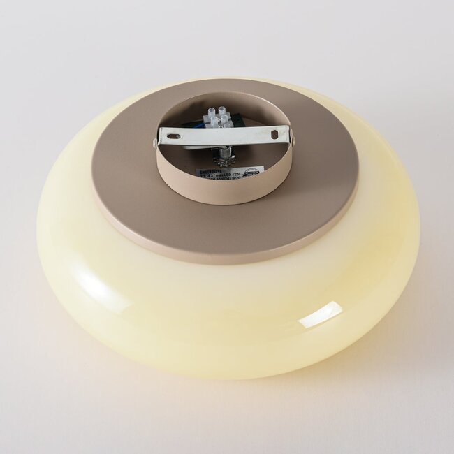 Plafonnier Rosalie avec verre beige