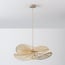 Suspension Janah avec abat-jours en papier tressé à la main - beige