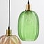 Suspension Altair 7 lumières - verre nervuré en plusieurs couleurs