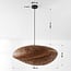 Lampe suspendue en bambou avec abat-jour tressé à la main Ø68 cm - Trama